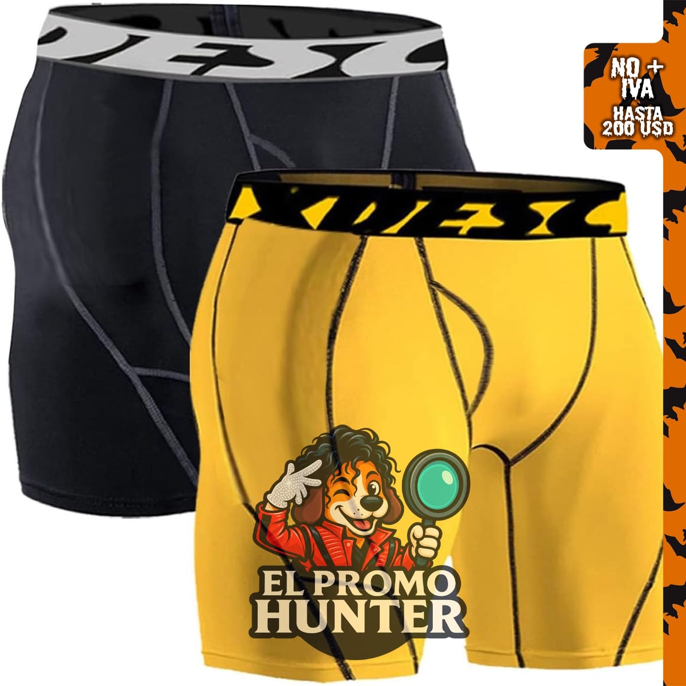 JK-GMTE Pantalones Cortos de Compresión para Hombre con Bolsillo.
