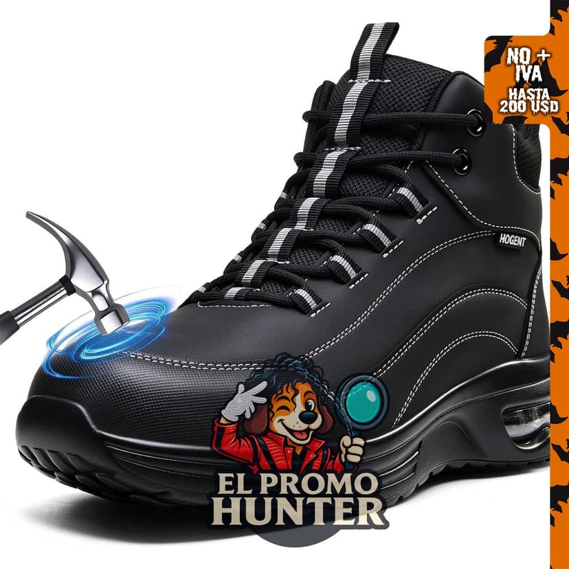 Botas de trabajo con punta de acero para hombres y mujeres.