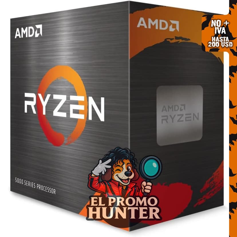 Procesador AMD Ryzen 7 5700X, 8 núcleos y 16 hilos, desbloqueado.