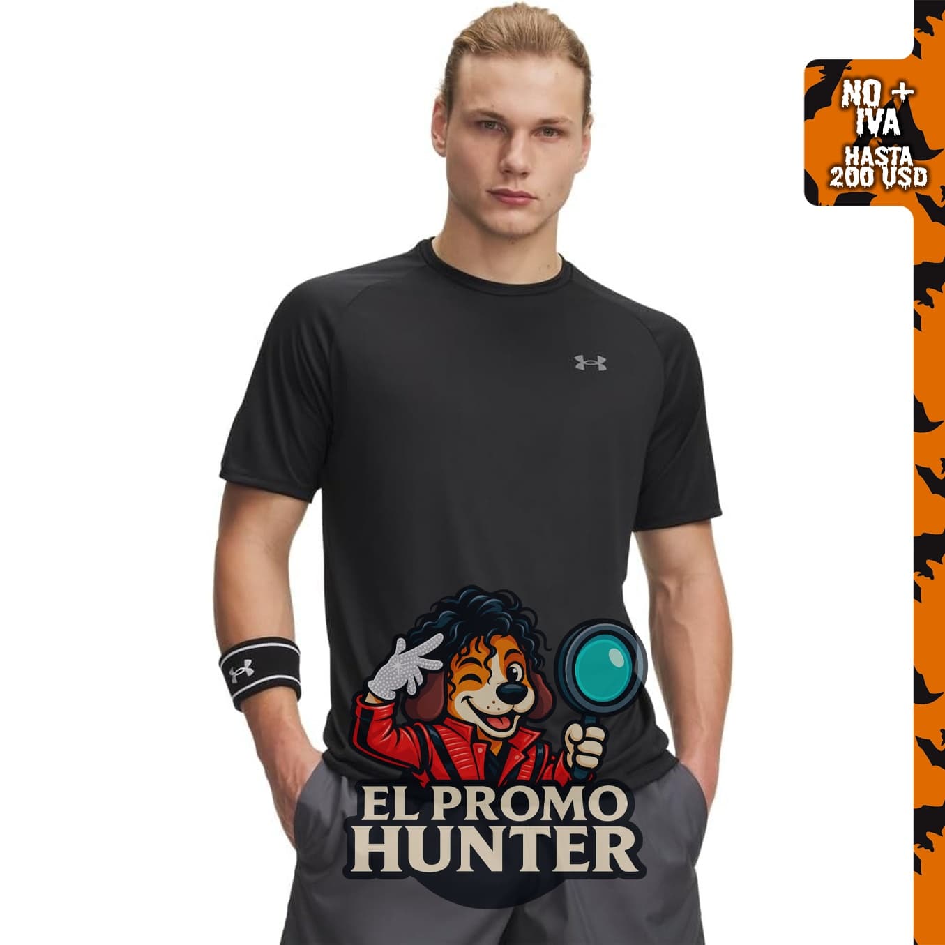 Under Armour Camiseta de manga corta Tech 2.0 para hombre.