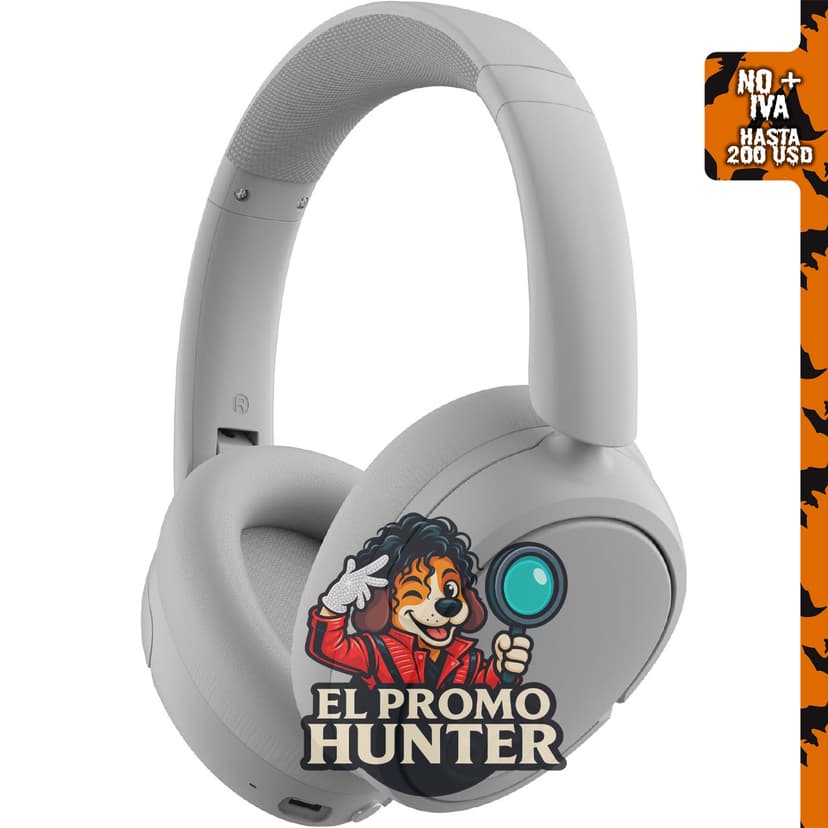 JLab JBuds Lux ANC, auriculares inalámbricos sobre la oreja, color blanco nube.