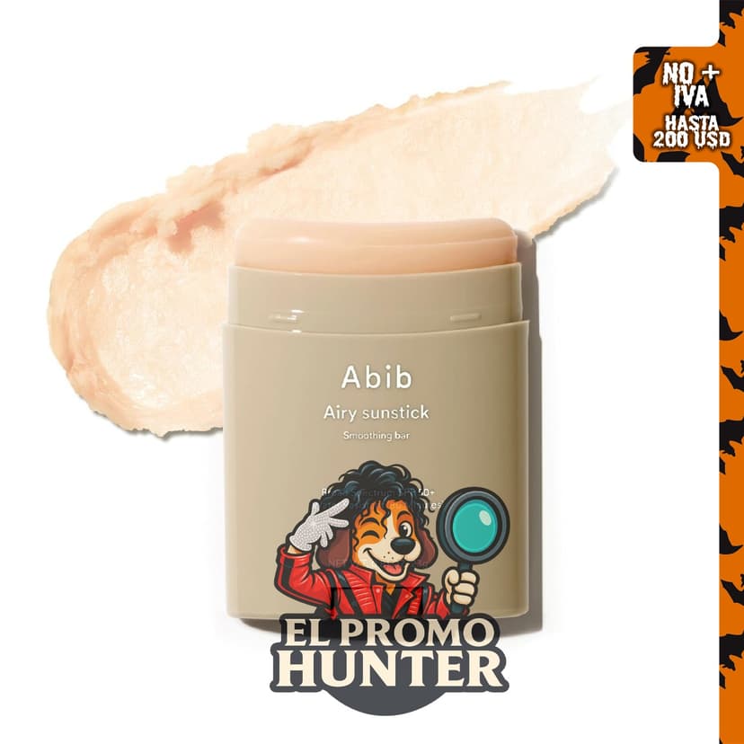 Abib Airy Barra de protección solar SPF50+, 0.81 oz, semimate, resistente al agua, para pieles grasas y mixtas.