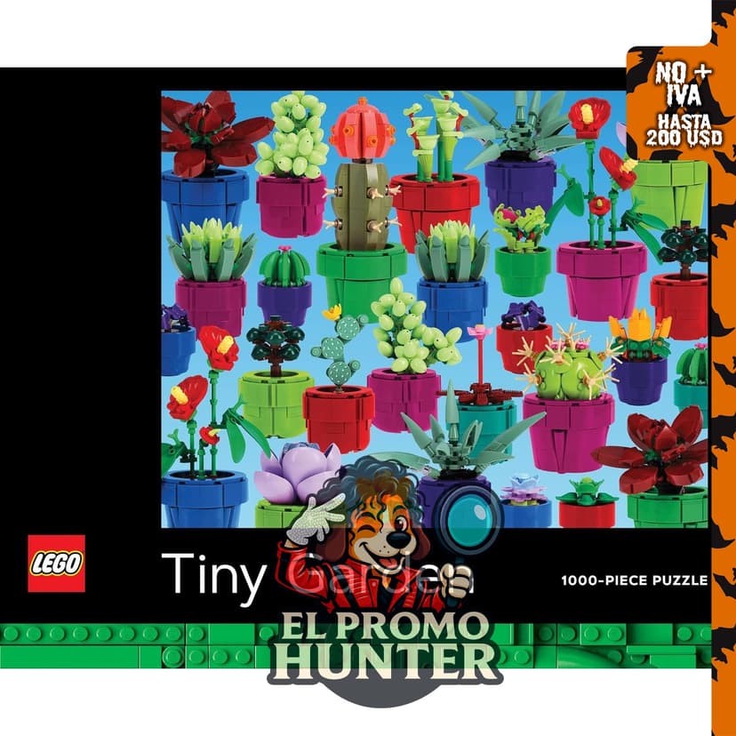 LEGO Tiny Garden - Rompecabezas de 1000 piezas con 30 pequeñas plantas y flores.