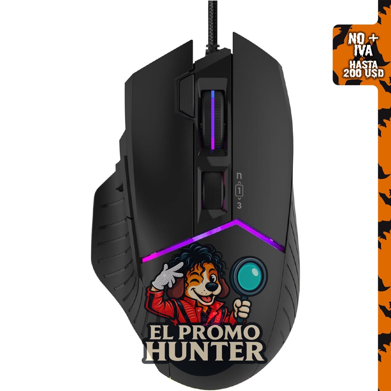 Bloody W95BR Max Extra Fire - Ratón para juegos con 12,000 CPI, sensor BC3332-A, tasa de reporte de 2000 Hz.