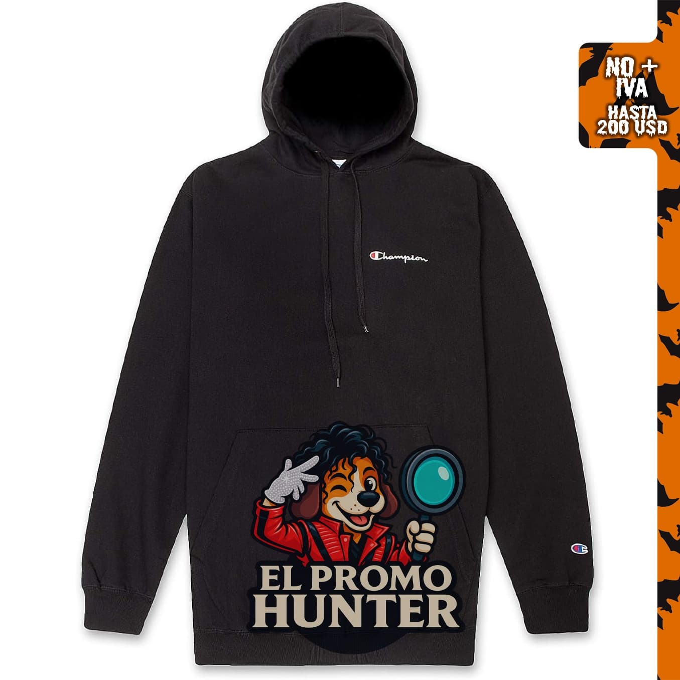 Champion Big and Tall Hoodies para hombres, sudadera con capucha y bordado.