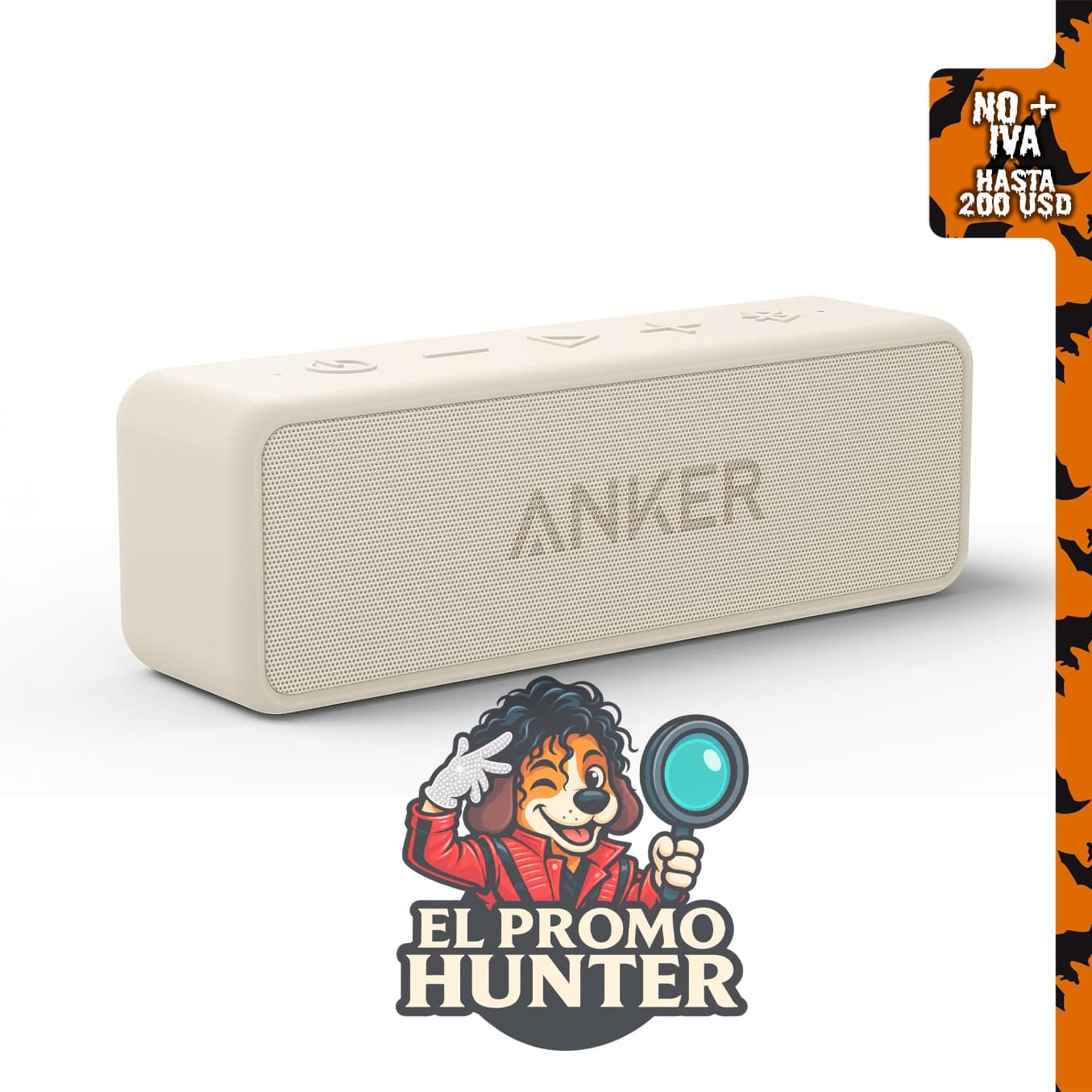 Soundcore Anker 2, altavoz Bluetooth portátil de 12 W, IPX7 resistente al agua, micrófono integrado, 24 horas de reproducción.