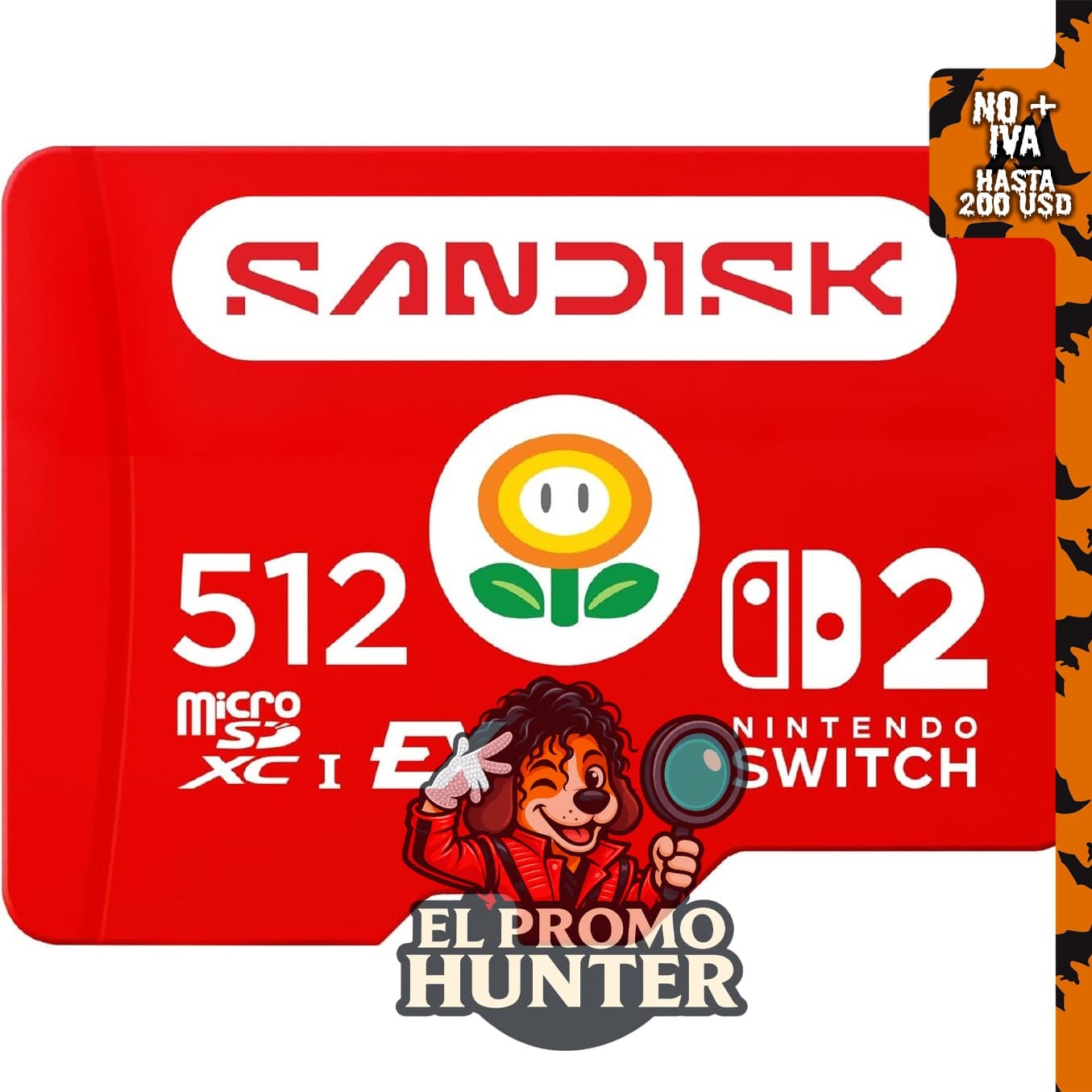SANDISK Tarjeta microSD Express de 512 GB para Nintendo Switch 2.