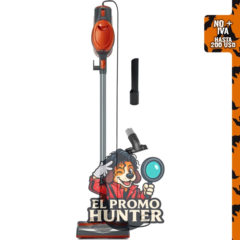Aspiradora de varilla Shark Rocket con cable, para alfombras y pisos duros, modelo HV301.