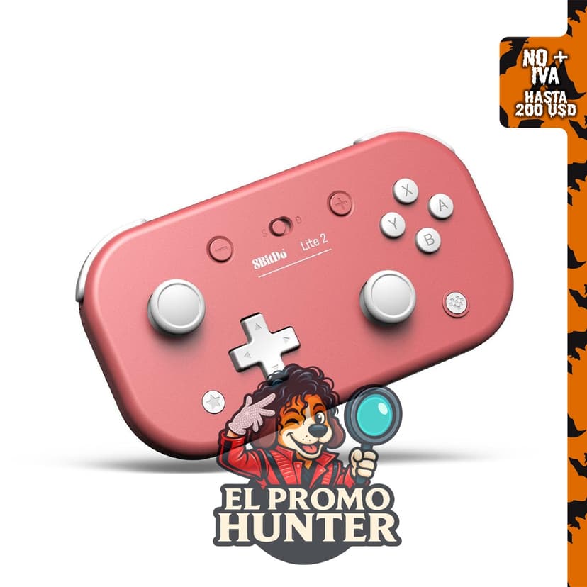 8BitDo Lite 2 Gamepad Bluetooth para Switch, Switch Lite, Android y Raspberry Pi.