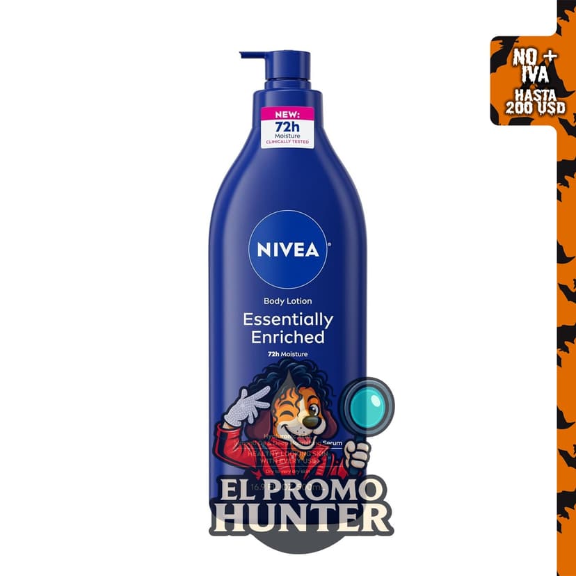 Nivea Loción Bomba, 500 ml, para piel muy seca.