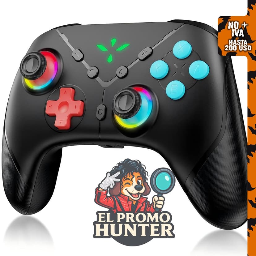 Controlador Inalámbrico Yommor Switch 2 Pro para Switch 2/Switch/Lite/PC, joystick de efecto Hall.
