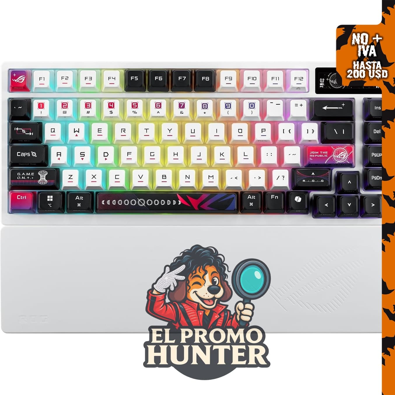 Teclado mecánico inalámbrico ASUS ROG Azoth X - 75% TKL.