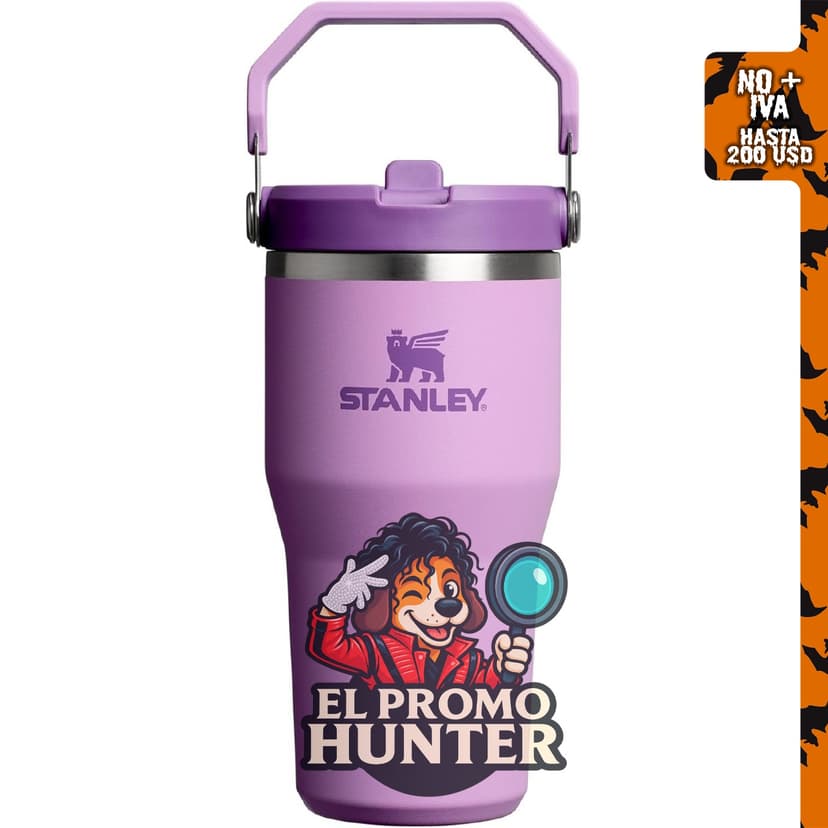Stanley IceFlow 2.0 Vaso de 20 oz con popote plegable y asa, acero inoxidable, resistente a fugas.