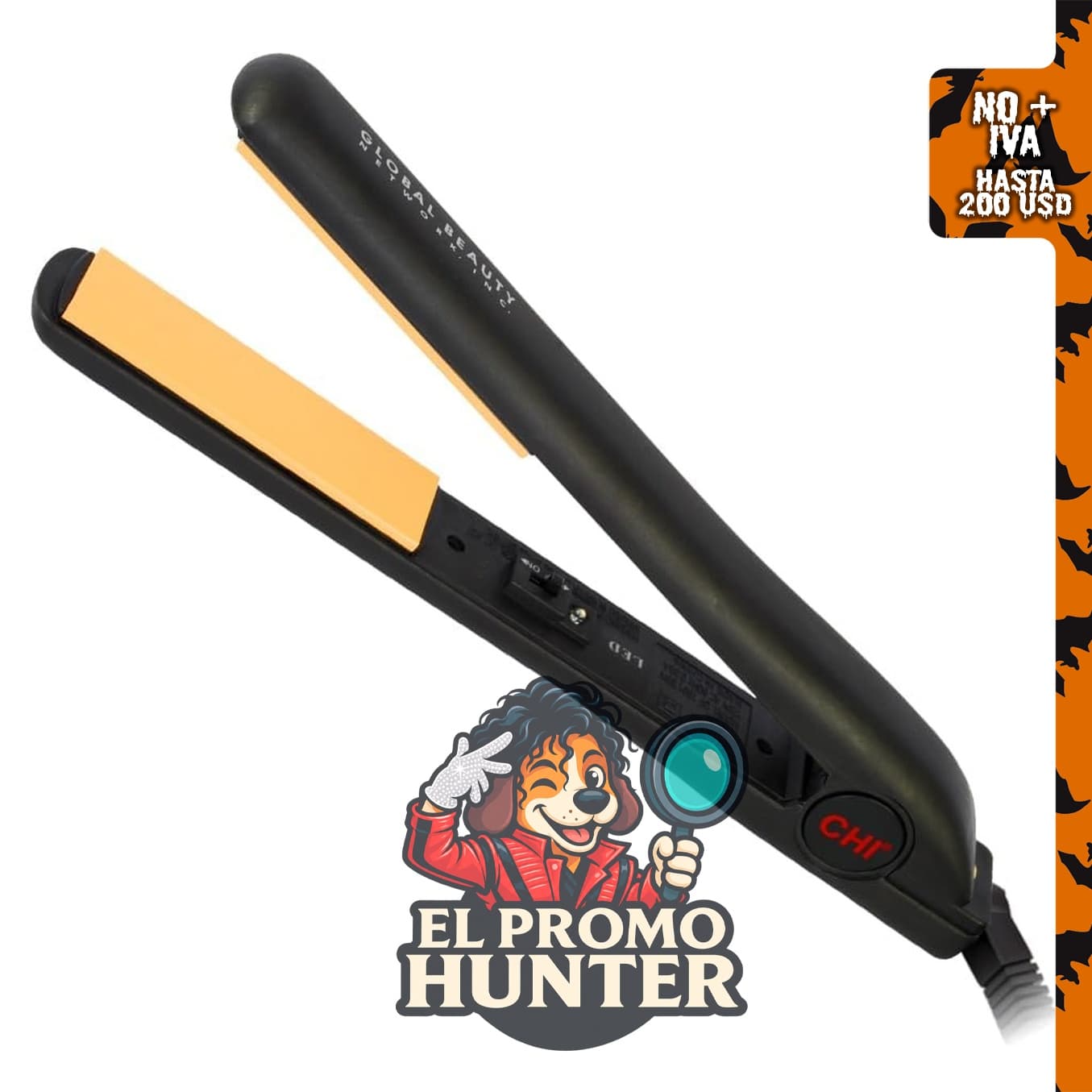 CHI Original plancha de pelo de cerámica plana de 1" para peinar.