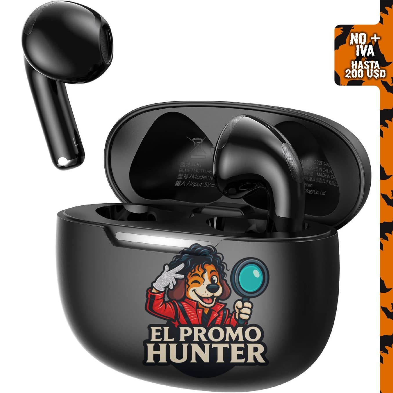 Oraolo Auriculares inalámbricos Bluetooth con control táctil y carga tipo C, tiempo de reproducción de 30 horas.