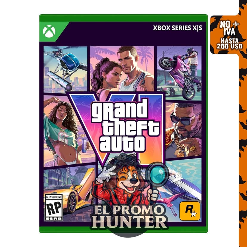 Grand Theft Auto VI para Xbox Series X|S, código en caja, entrega el 12/11/26, jugable el 19/11/26.