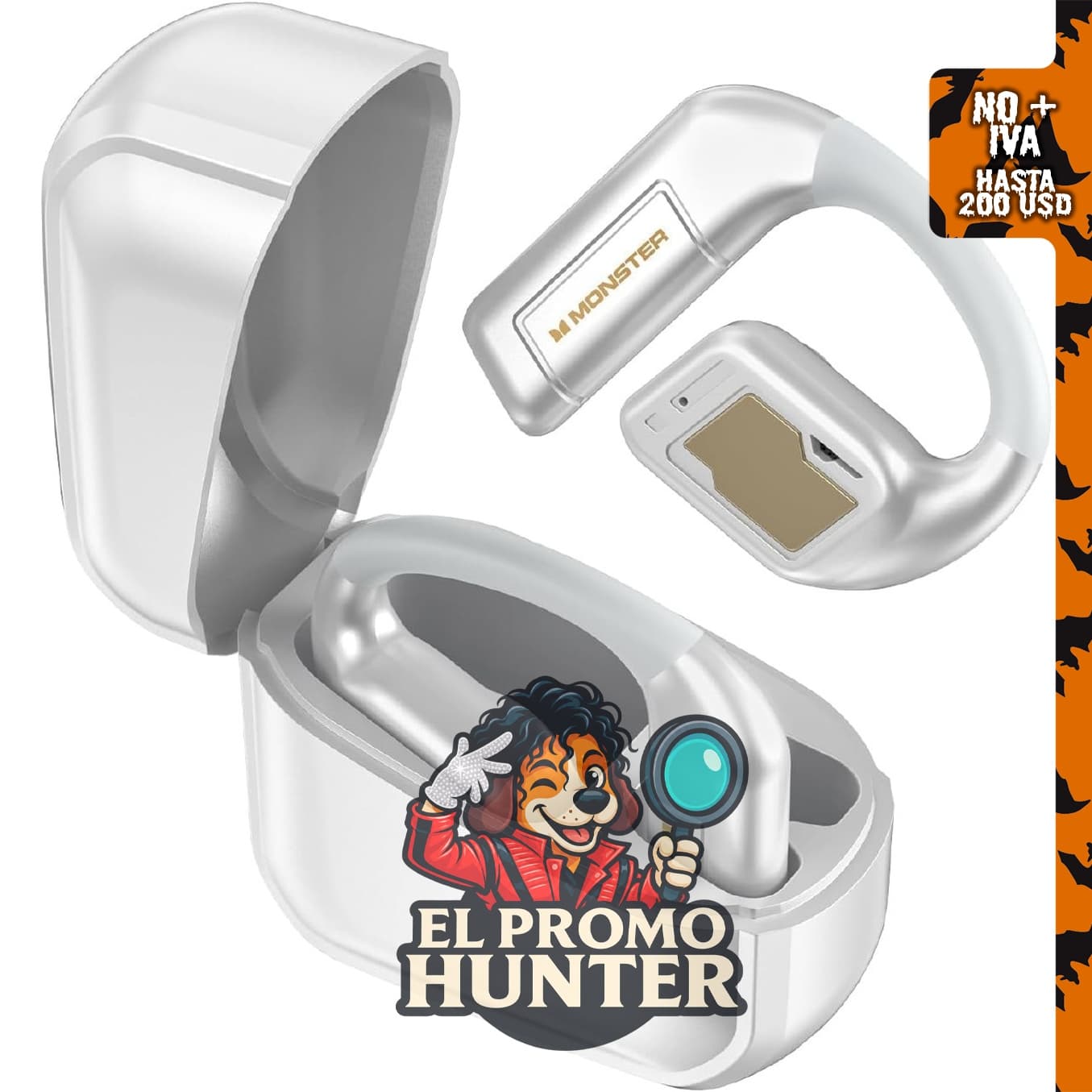 Monster Auriculares AC310, auriculares inalámbricos Bluetooth 5.4 con sonido de alta fidelidad y tiempo de reproducción de 60 horas.