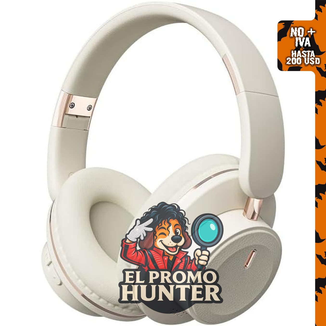 Auriculares Bluetooth ABEAUROOSE, plegables y con micrófono oculto, inalámbricos, sobre la oreja, para PC y celular.