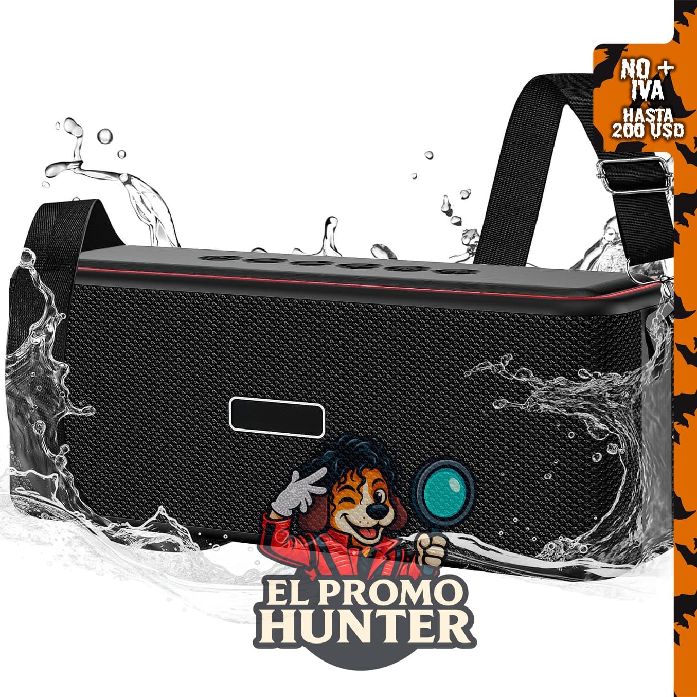 Oraolo Shock Pro - Altavoz Bluetooth de 80 W, impermeable y portátil con TWS.