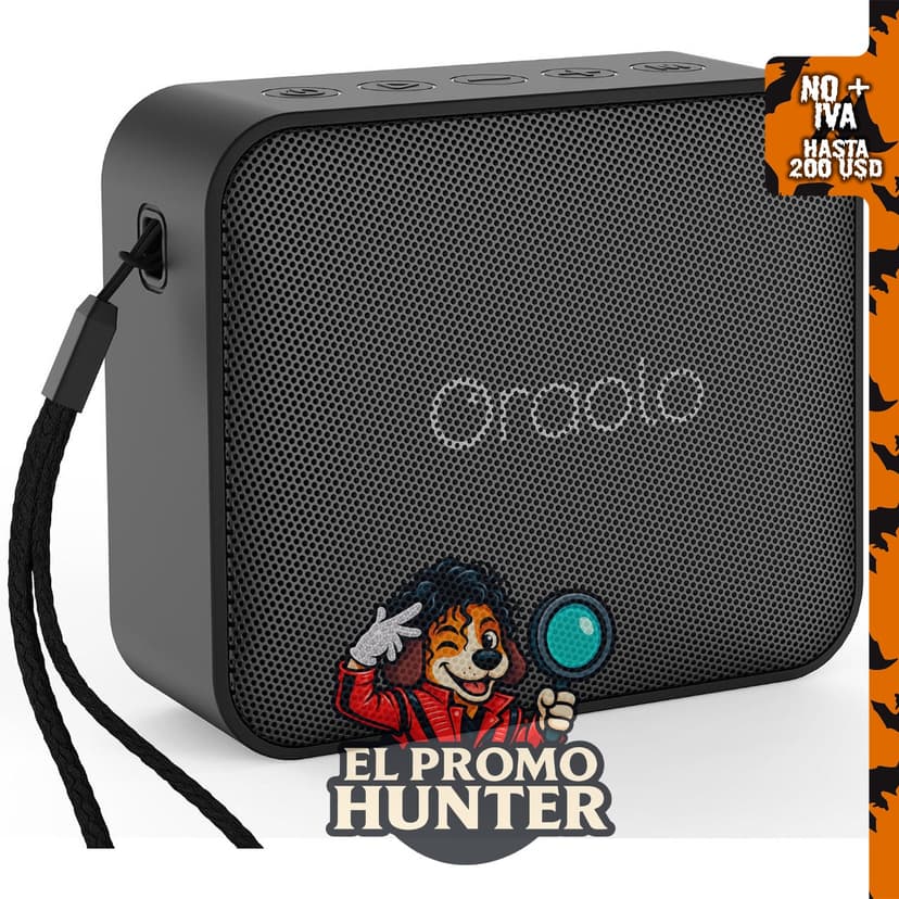Oraolo Altavoz Bluetooth IPX7 impermeable portátil con sonido estéreo, Bluetooth 5.4, emparejamiento TWS.