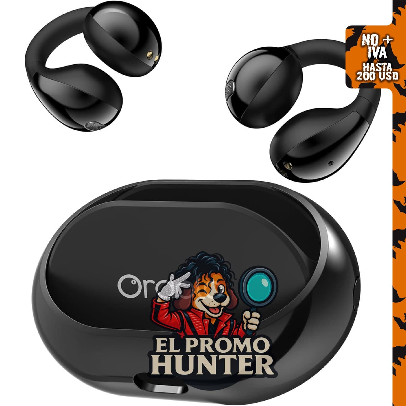 Oraolo Auriculares inalámbricos Bluetooth 6.0 con sonido estéreo y control táctil.