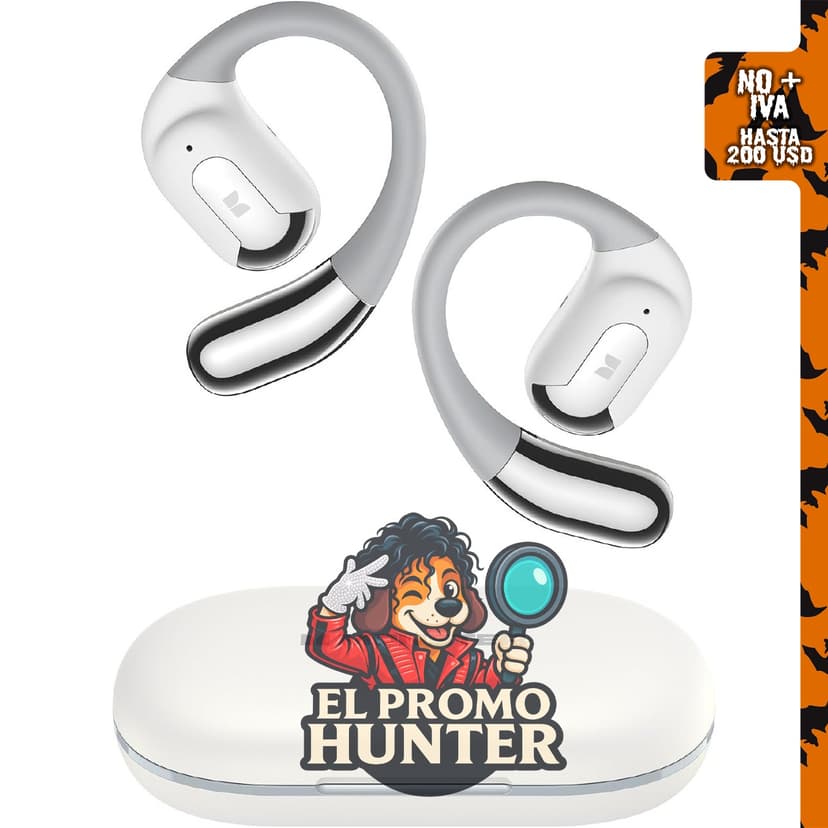 Monster AC317 Auriculares de oído abierto, sonido estéreo inalámbrico, Bluetooth 5.4, batería de 24 horas.