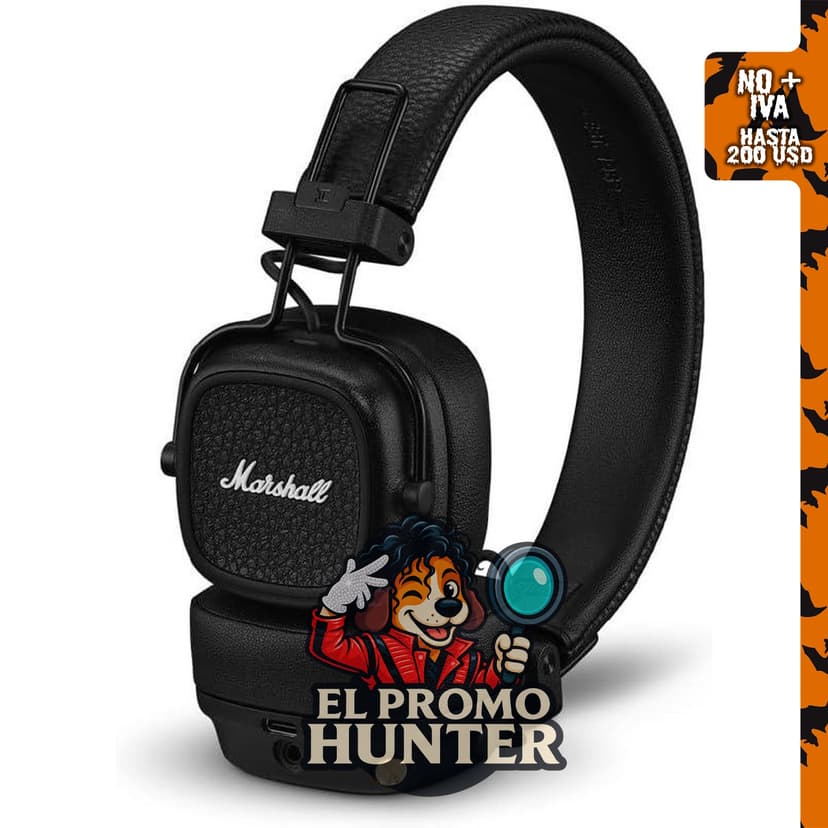 Marshall Major V Auriculares inalámbricos Bluetooth en la oreja - Negro