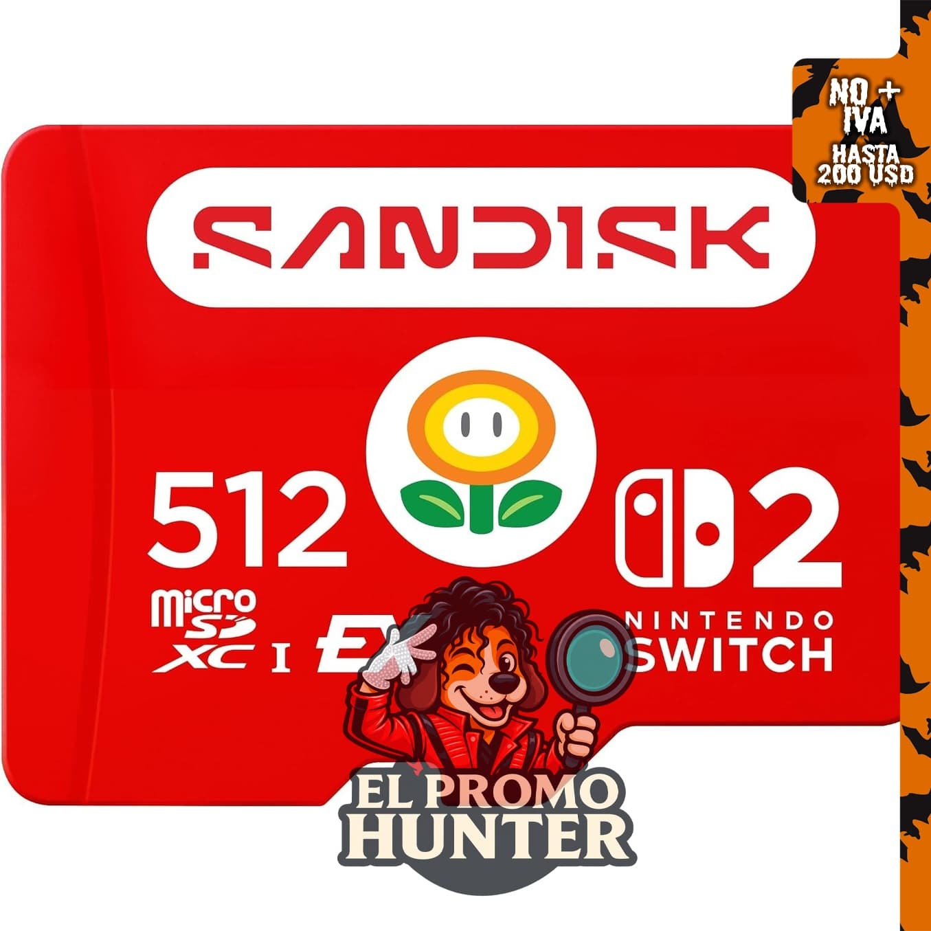 SANDISK Tarjeta microSD Express de 512 GB para Nintendo Switch 2.