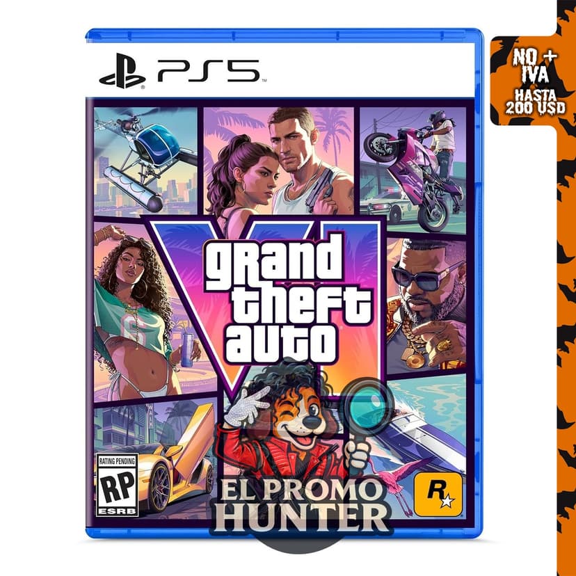 Grand Theft Auto VI - PlayStation 5 (Código en caja, entrega el 12/11/26, jugable el 19/11/26)