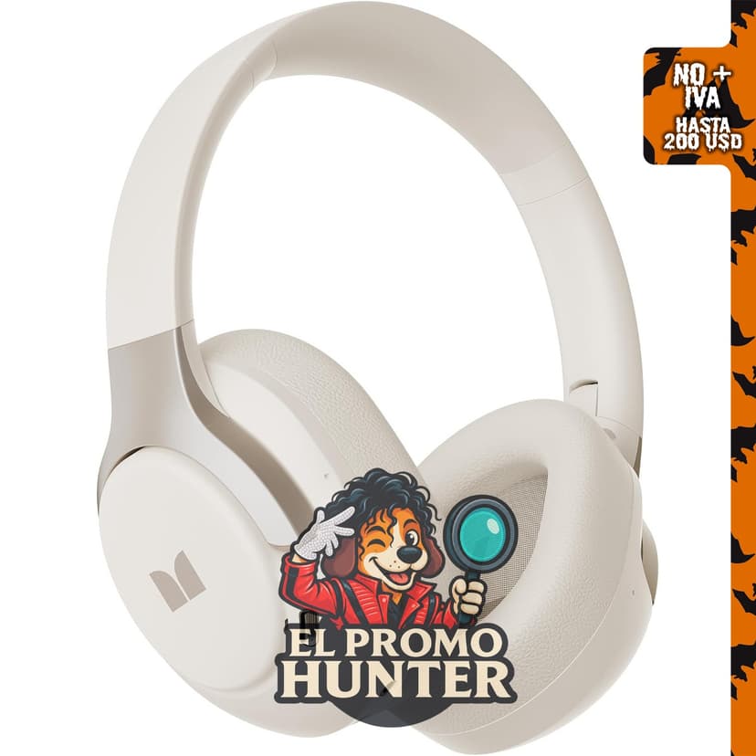 Monster Persona 5th ANC - Auriculares inalámbricos Bluetooth sobre la oreja con micrófono, Bluetooth 6.0, diseño plegable.