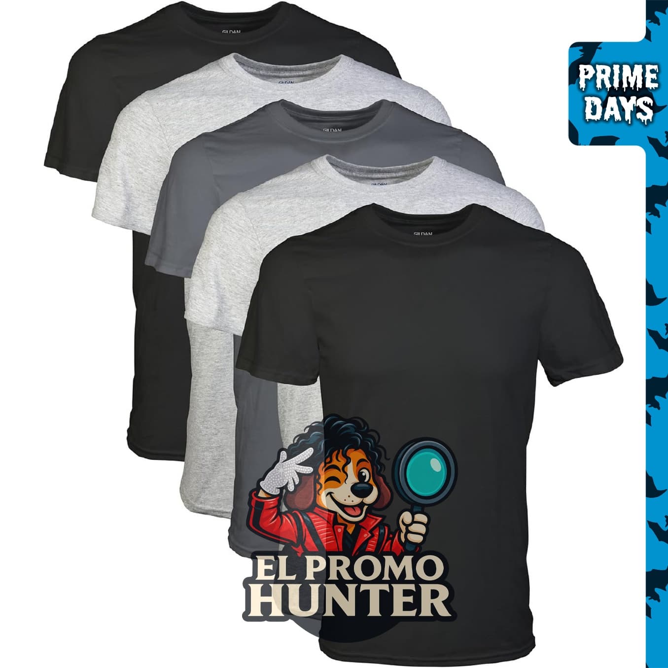 Camisetas de manga corta para hombre Gildan, multipack, modelo G1100.