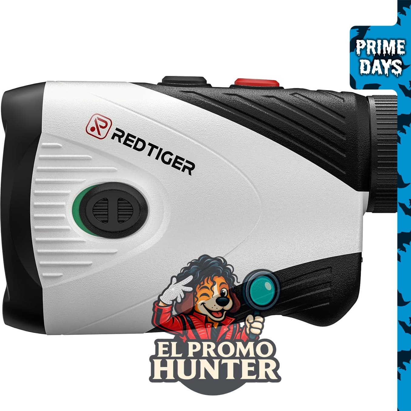 REDTIGER Telémetro de golf con aumento 7X y función de pendiente.