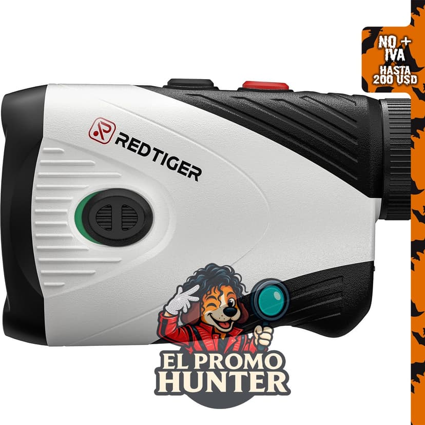 REDTIGER Telémetro de golf con aumento 7X y función de pendiente.