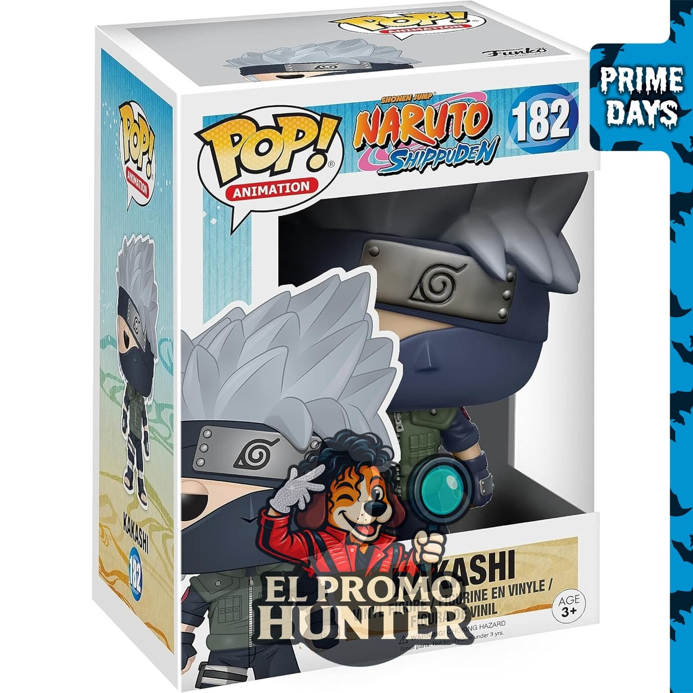 Funko Pop! Anime: Naruto Shippuden - Kakashi, figura de vinilo coleccionable.