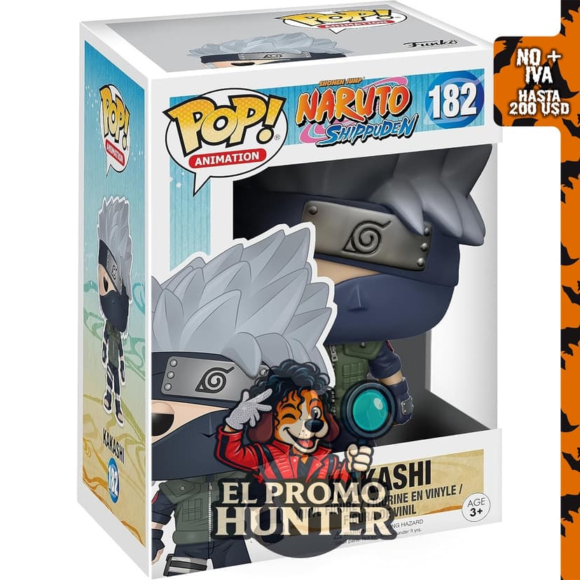 Funko Pop! Anime: Naruto Shippuden - Kakashi, figura de vinilo coleccionable.