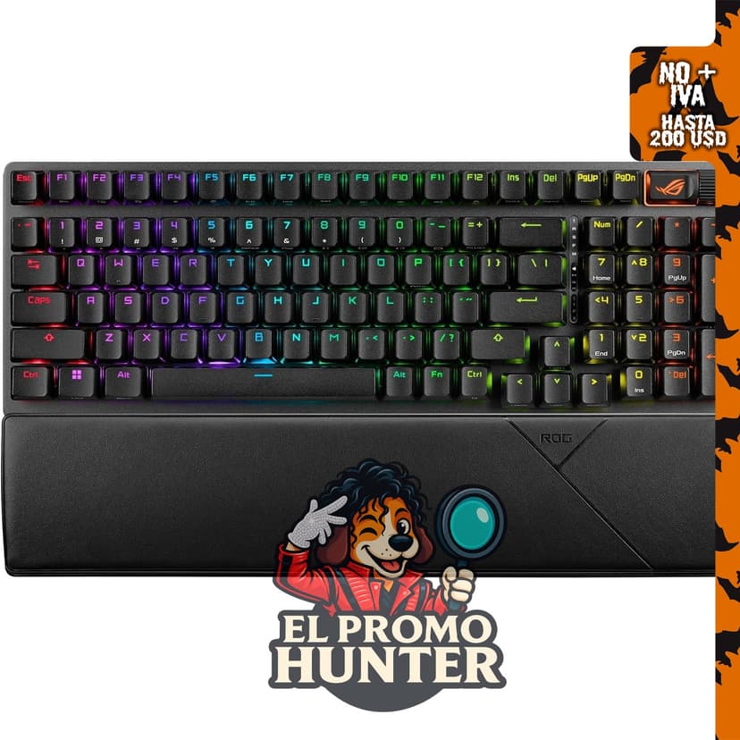 ASUS ROG Strix Scope II 96 Teclado mecánico inalámbrico para juegos, 96%.