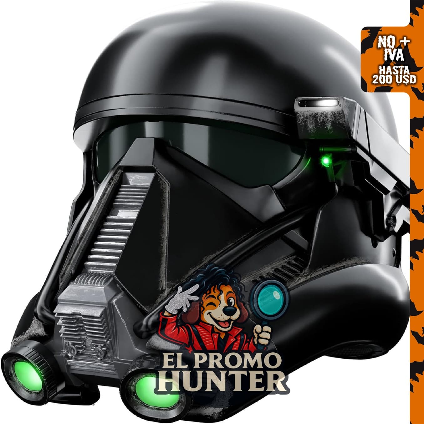 STAR WARS The Black Series Imperial Death Trooper Casco Electrónico Premium, juego de rol para mayores de 14 años.