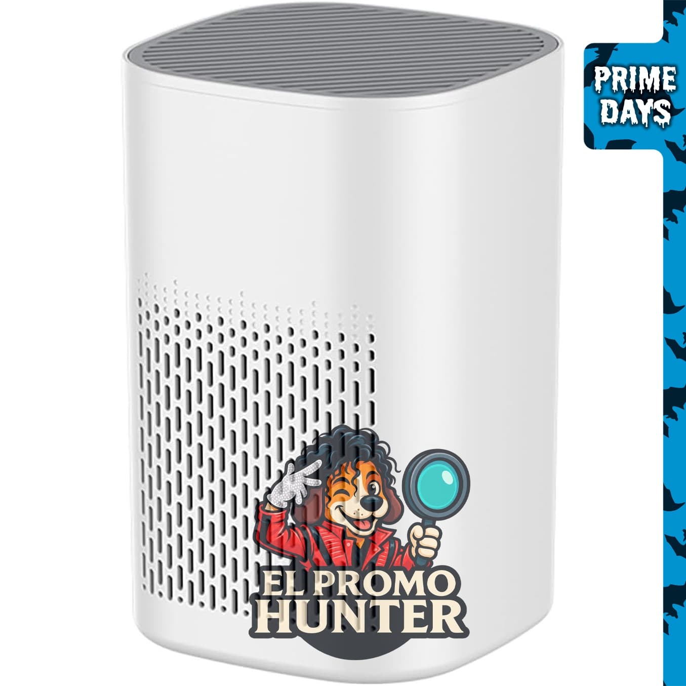 Purificador de aire Dnil con sistema de filtración HEPA de 360° para eliminar polvo, humo y olores.
