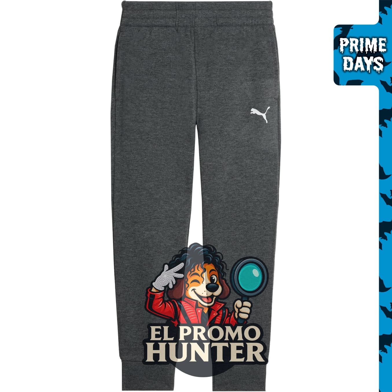 PUMA Pantalones deportivos de forro polar Essential Basics con cintura elástica y bolsillos laterales.