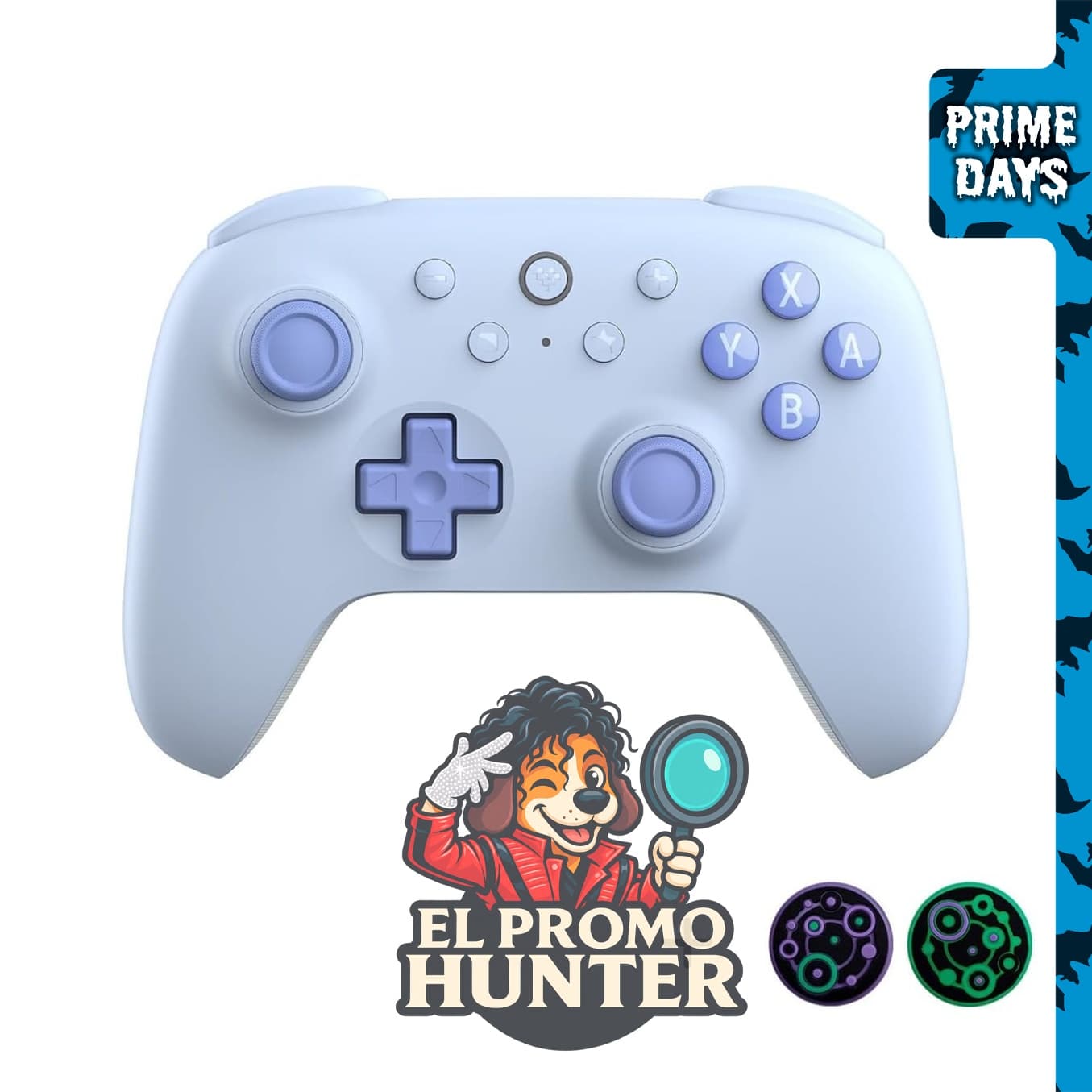 Controlador Bluetooth 8Bitdo Ultimate 2C con joysticks de efecto Hall, botones L4/R4 reprogramables, control de movimiento de 6 ejes, vibración y función turbo para Nintendo Switch.