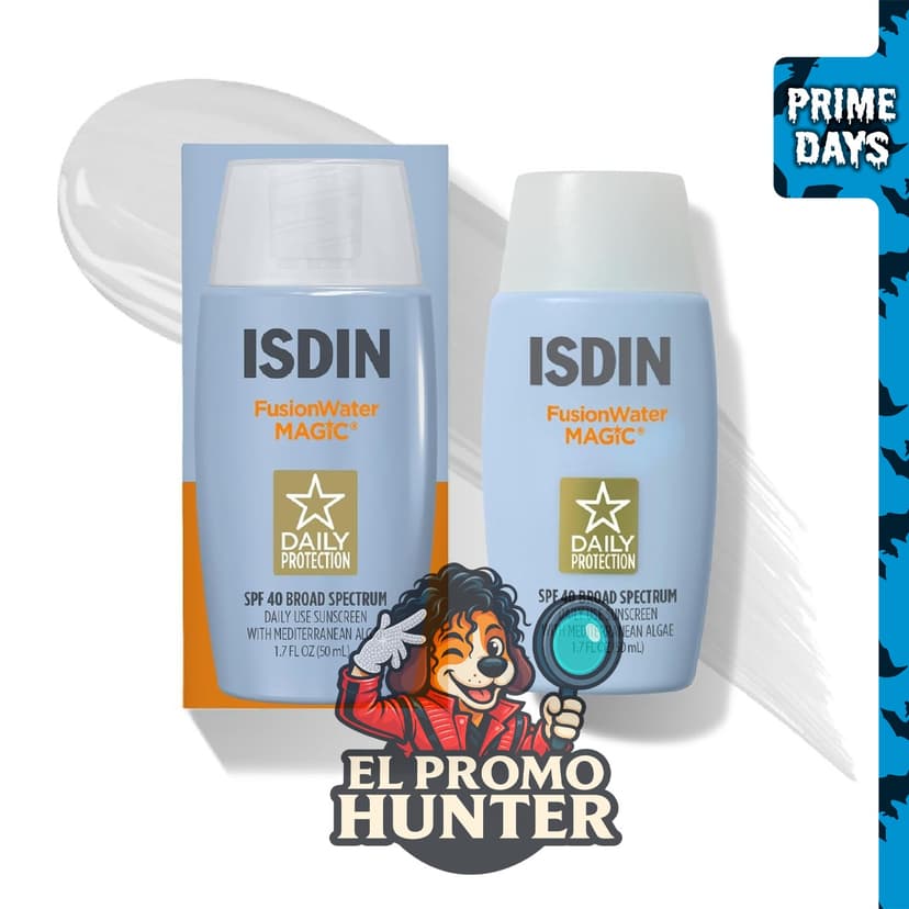 ISDIN Fusion Water MAGIC Protector Solar Facial Ligero SPF 40.