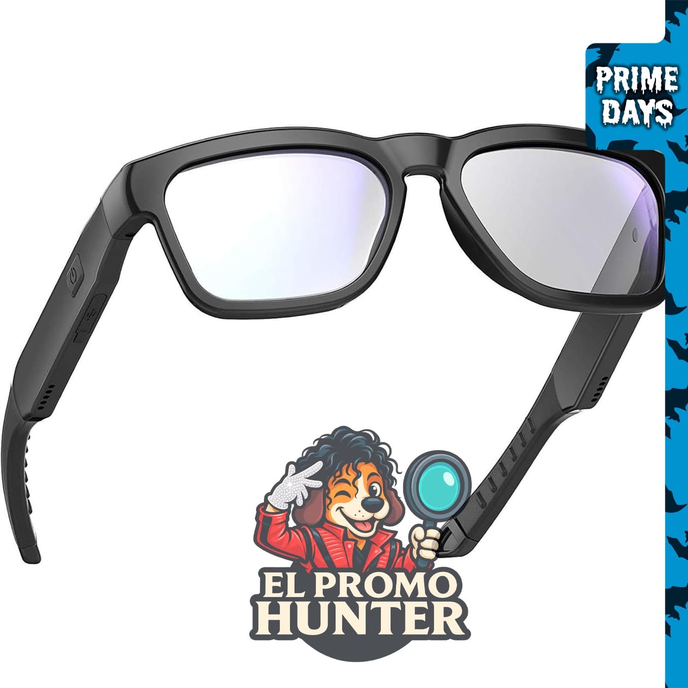 OhO Gafas inteligentes de oído abierto, UV400 Z87.1, gafas de audio.