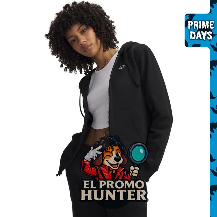 Under Armour Forro polar Rival con cremallera completa, adecuado para actividades al aire libre.