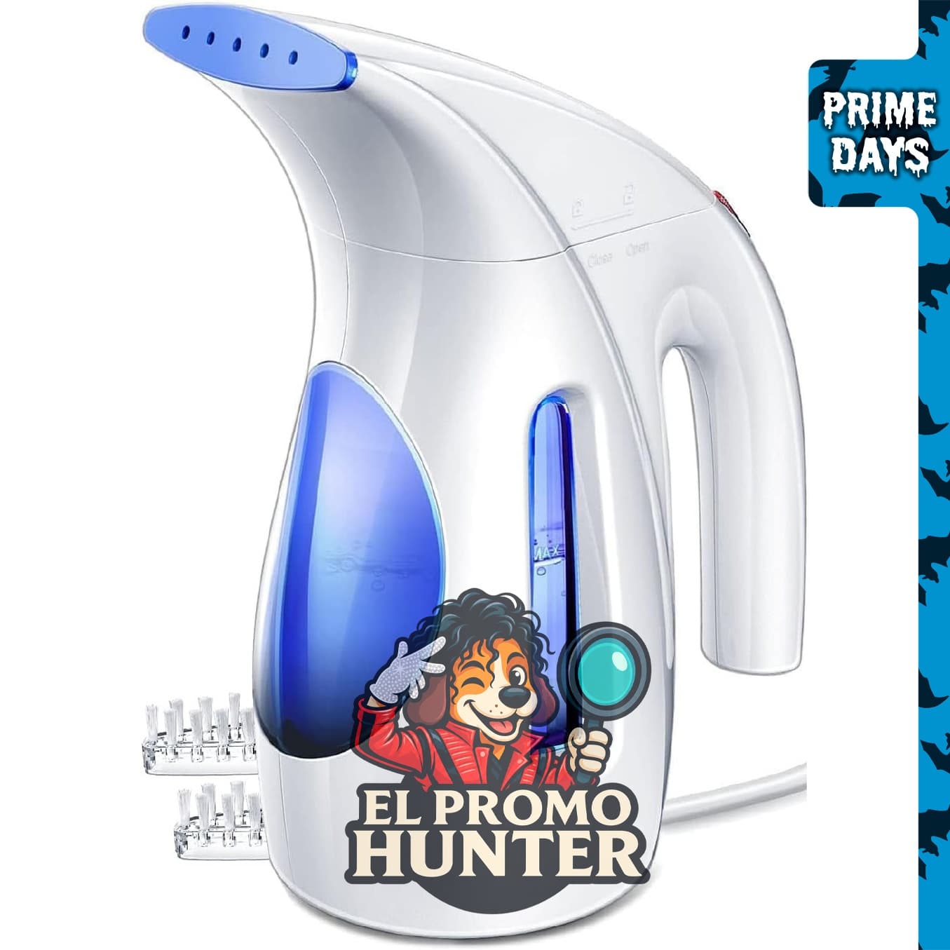 HiLIFE Vaporizador portátil de mano, 8.1 fl oz (240 ml), 700 W, para eliminar arrugas.