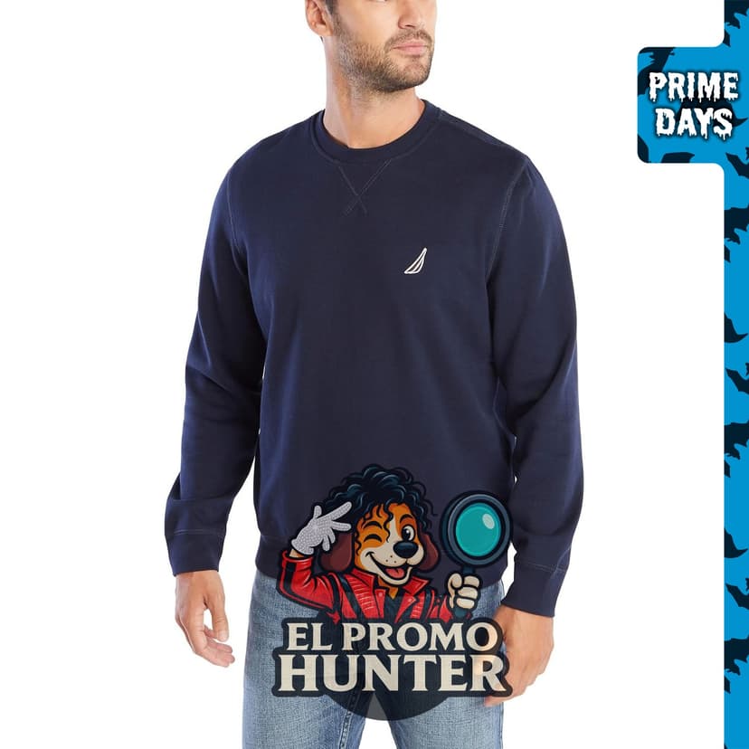 Sudadera de forro polar de cuello redondo para hombre Nautica.