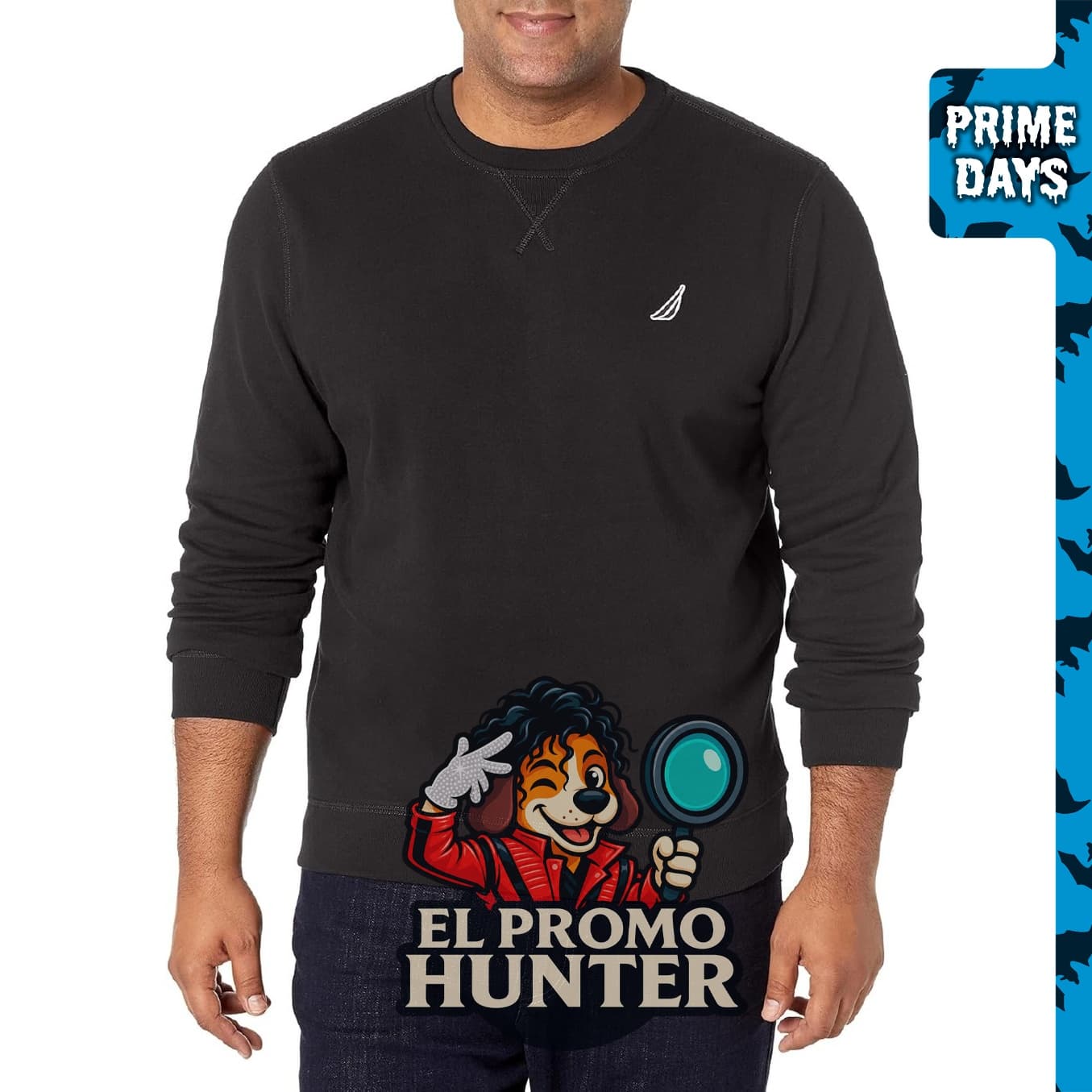 Sudadera de felpa con cuello redondo para hombre Nautica.