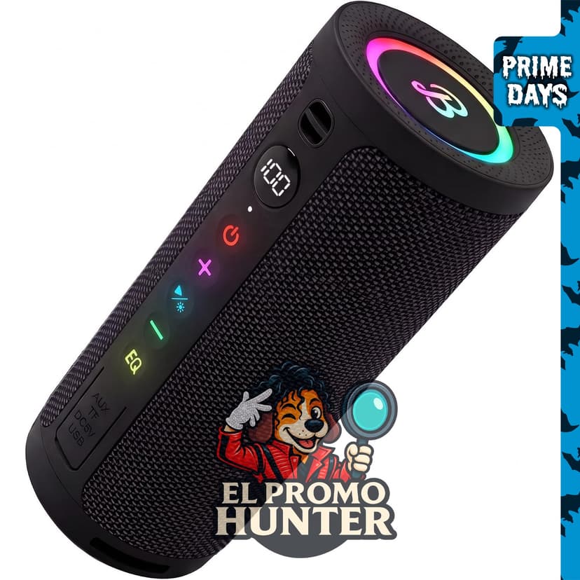 BassBloom Altavoz Bluetooth portátil Roar 3, IPX6.
