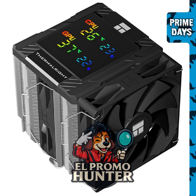 Thermalright Peerless Assassin 120, enfriador de aire digital negro para CPU con 6 tubos de calor, compatible con AM4/AM5 e Intel LGA1700/1851/1150/1151/1200.