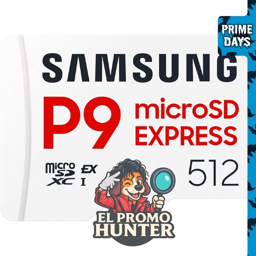 Samsung Tarjeta de memoria P9 Express microSDXC Express de 512 GB.