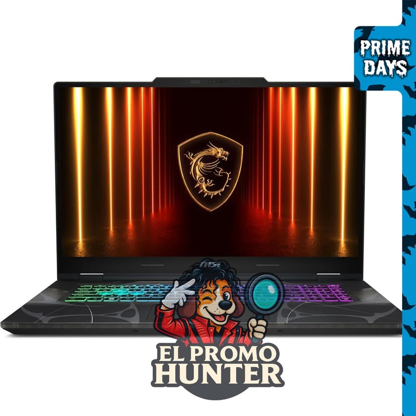 MSI Cyborg 17, portátil para juegos de 17.3" (43.9 cm), Intel Core i7-240H, NVIDIA GeForce RTX 5060, 16GB DDR5, 1TB NVMe SSD, Wi-Fi 6E, Windows 11 Home.
